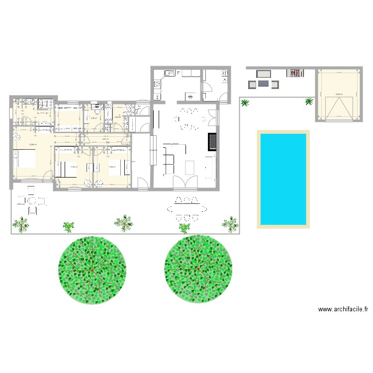 molleges. Plan de 0 pièce et 0 m2