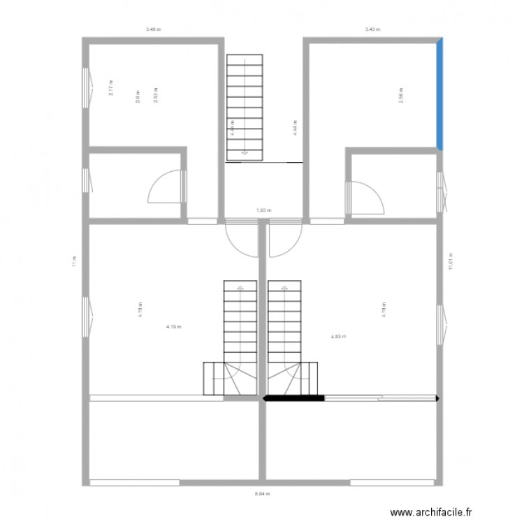 nous. Plan de 0 pièce et 0 m2