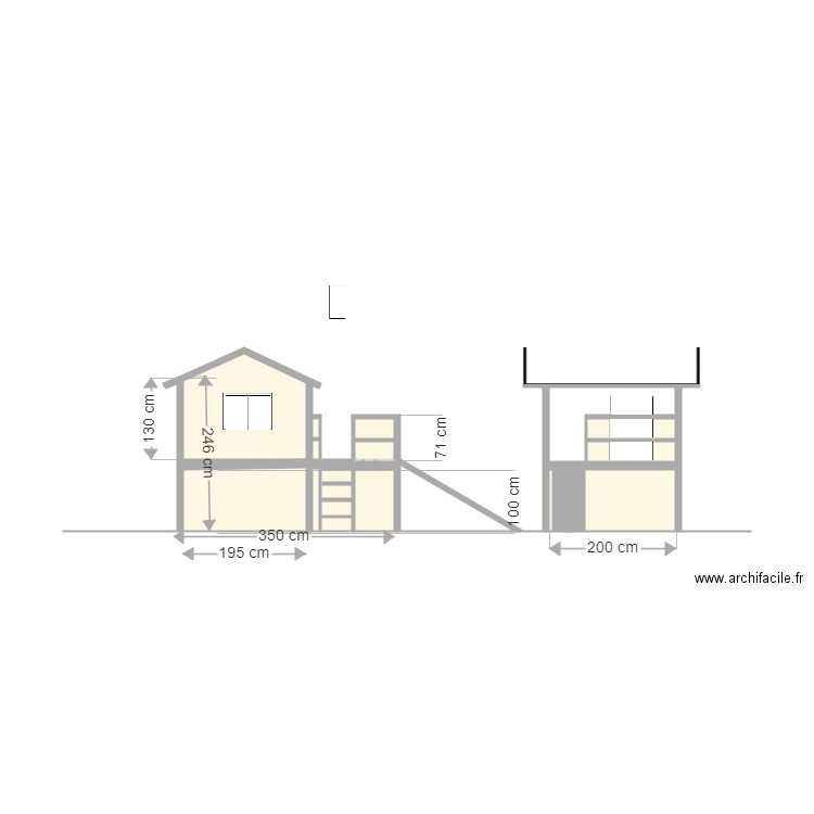 Cabane de jardin enfants 2. Plan de 0 pièce et 0 m2