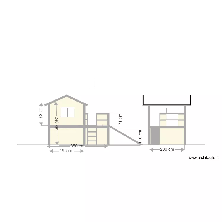 Cabane de jardin enfants 2. Plan de 
