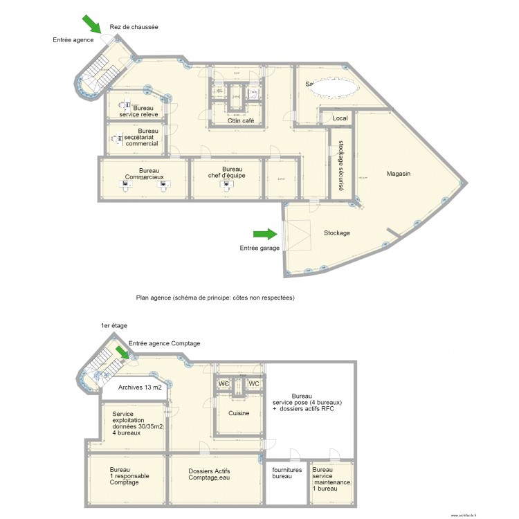 Plan Agence Habsheim réorg. Plan de 0 pièce et 0 m2