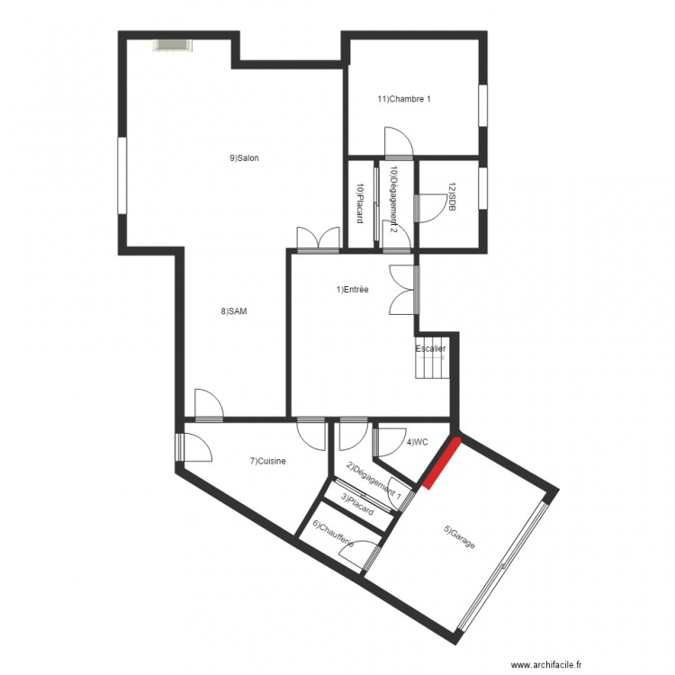 LEONI RDC. Plan de 0 pièce et 0 m2