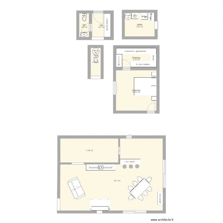 test. Plan de 0 pièce et 0 m2