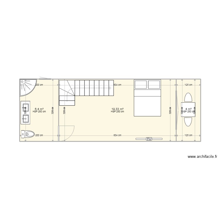 R+1. Plan de 0 pièce et 0 m2