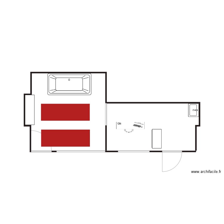 projet institut galerie. Plan de 0 pièce et 0 m2