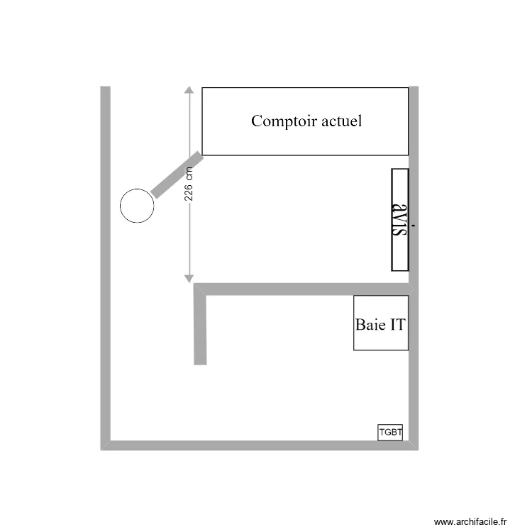 Dijon Gare actuel. Plan de 