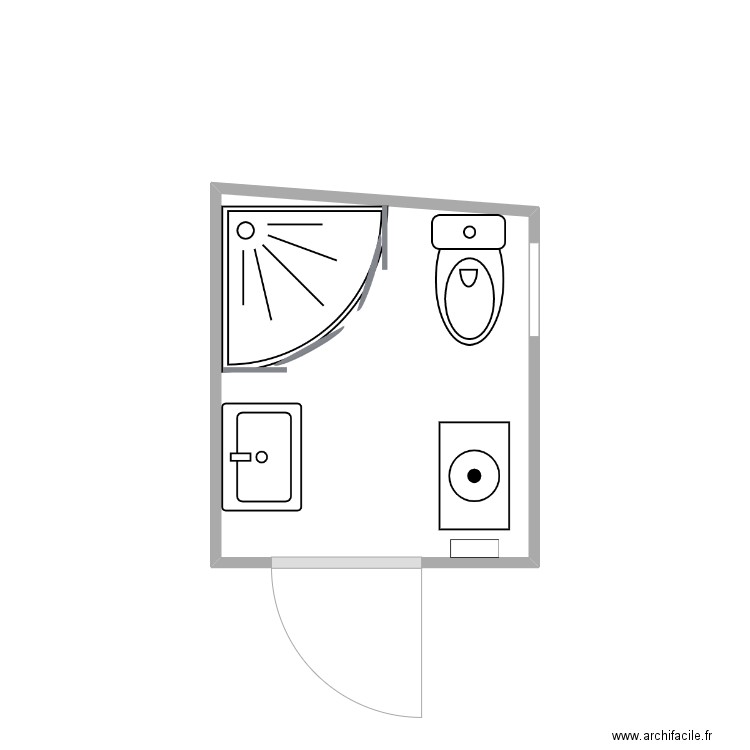 45 CHARLEMAGNE 060123. Plan de 1 pièce et 3 m2