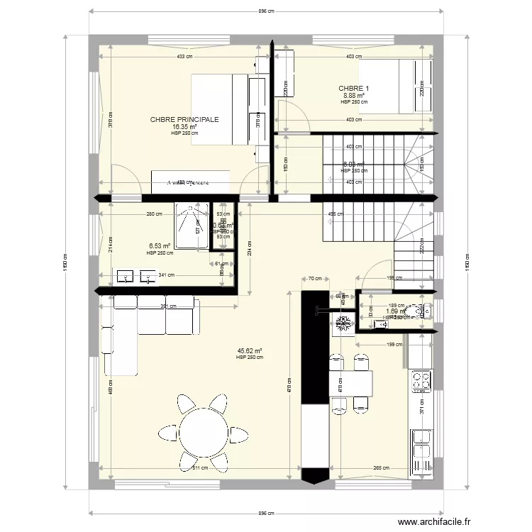 MAISON CELINE 1ER ETAGE  APRES TRVX. Plan de 