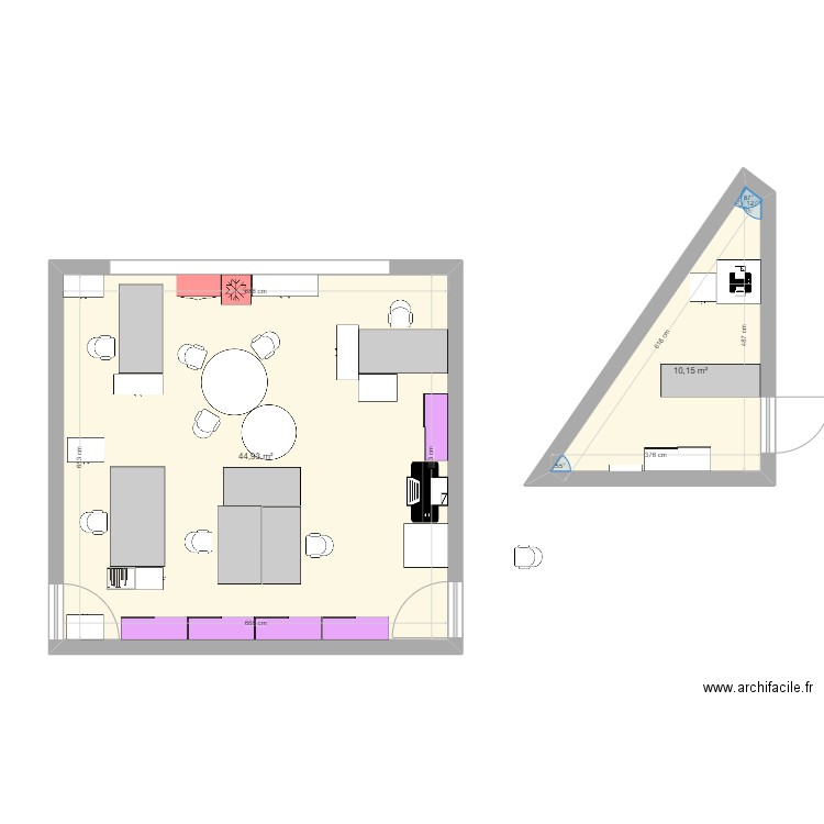 service culture 2. Plan de 0 pièce et 0 m2