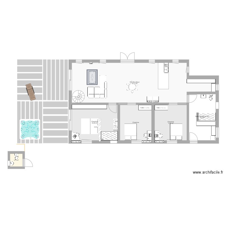 Projet House. Plan de 0 pièce et 0 m2