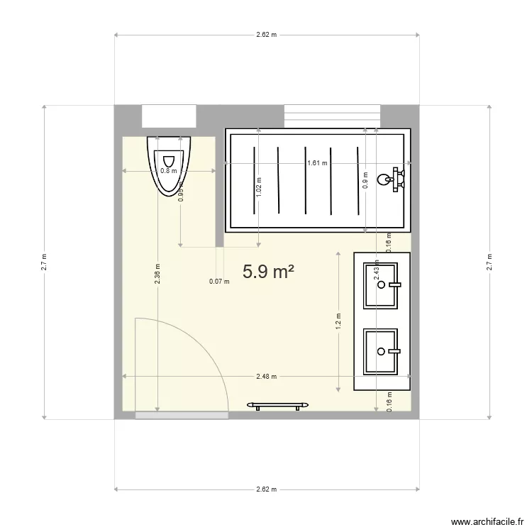 GALLET Futur. Plan de 