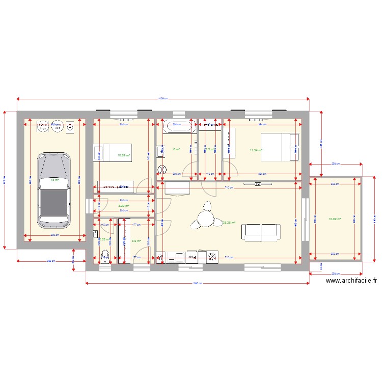 maison 3. Plan de 0 pièce et 0 m2