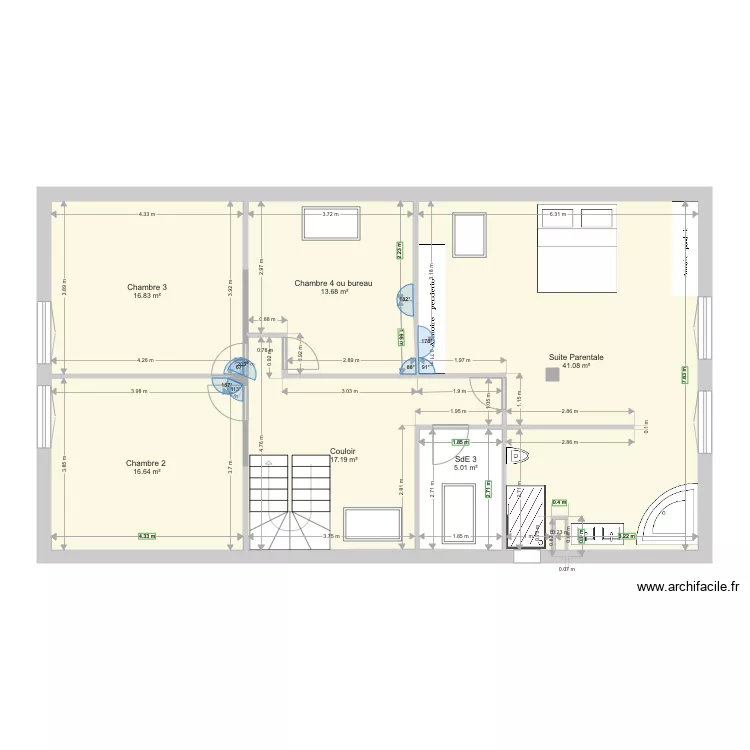 Plan Etage Santeny 5. Plan de 