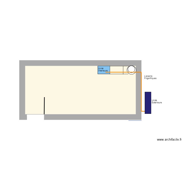 MEZZANINE L EXIT COUPE. Plan de 0 pièce et 0 m2