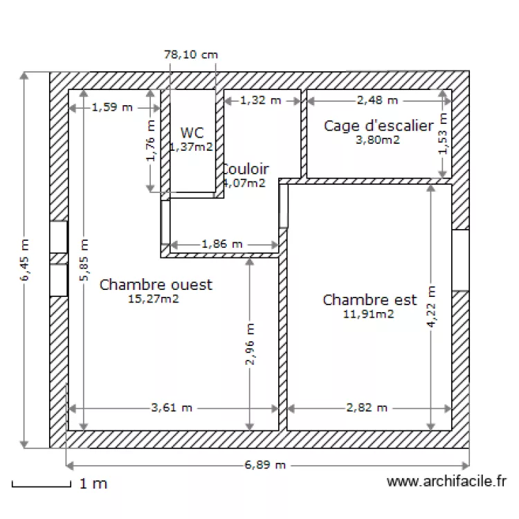 Maison Etage variante 1. Plan de Maison Etage variante 1. Plan de