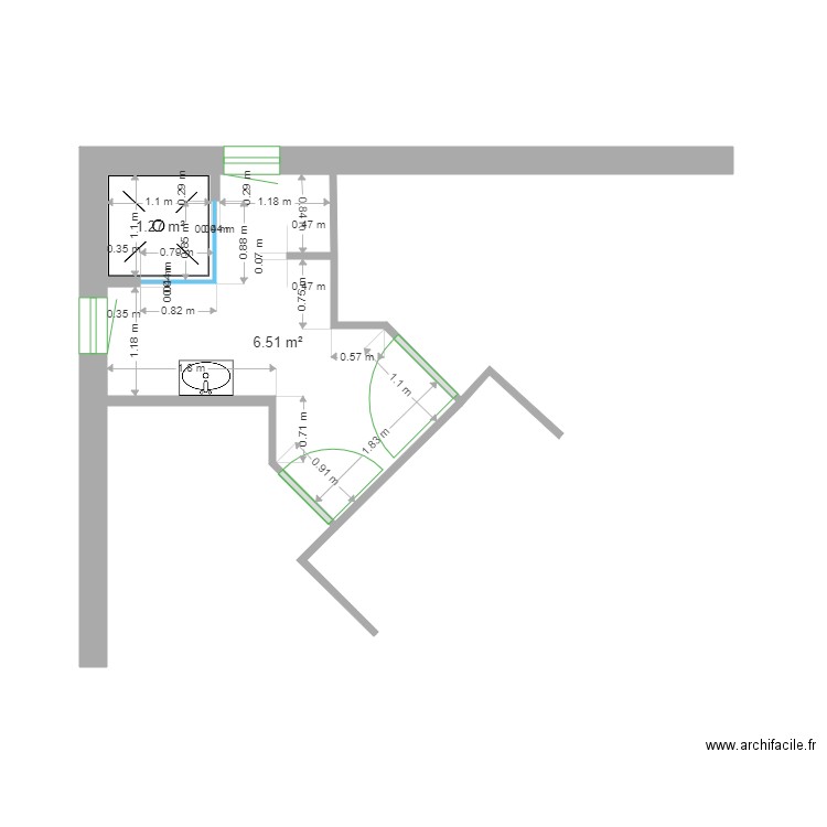 Cappannelli SDB RDC. Plan de 0 pièce et 0 m2