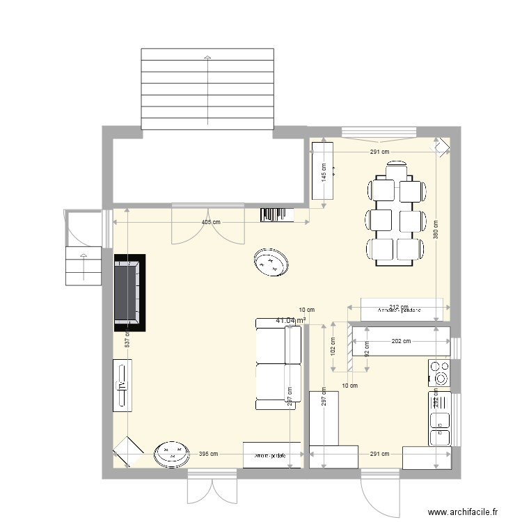 partie ancienne meublée 3. Plan de 0 pièce et 0 m2