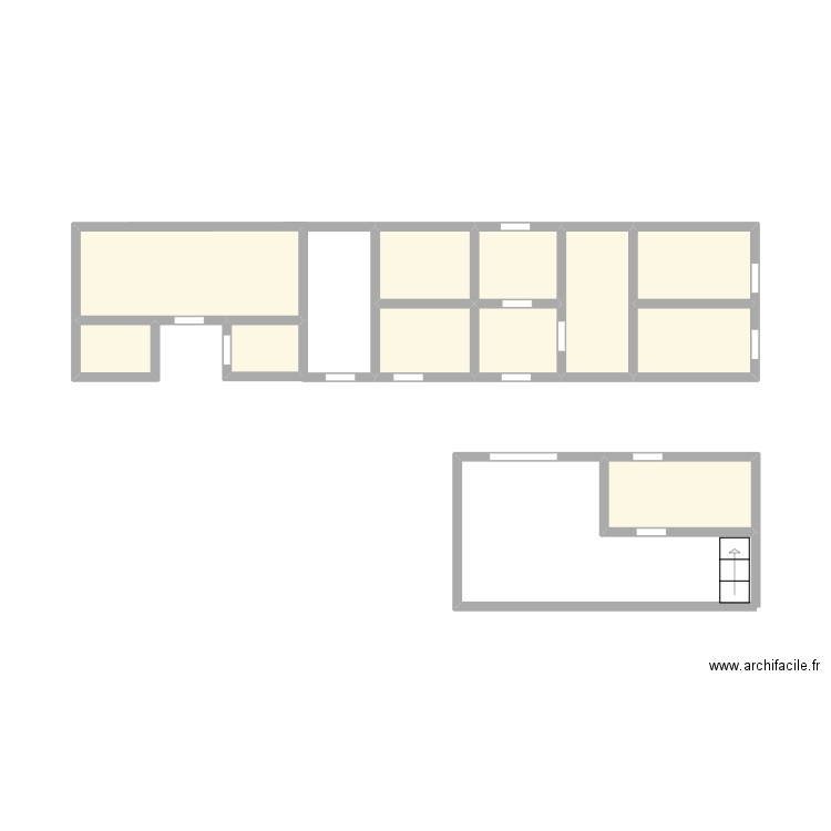 EMMAUS VILLIERS. Plan de 11 pièces et 15 m2