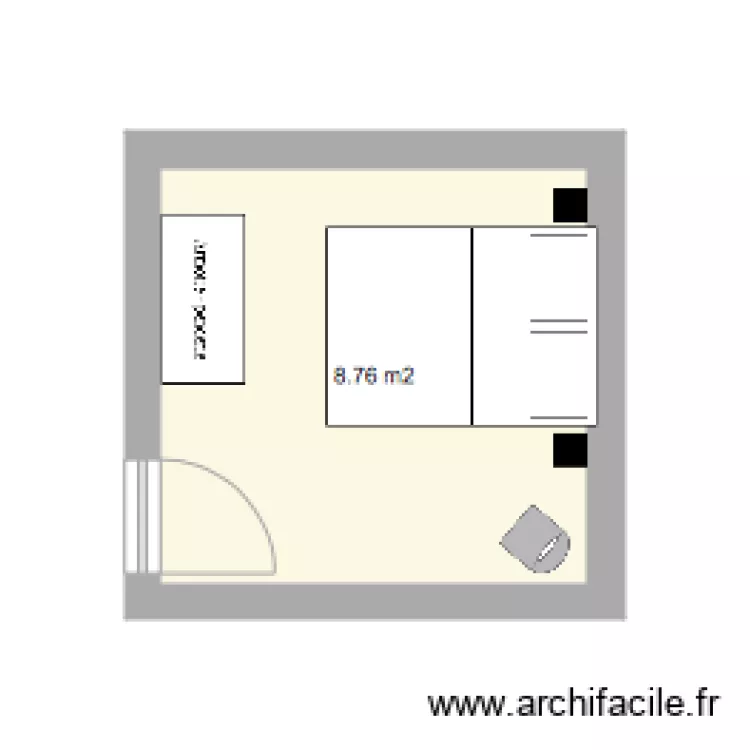 APT 10 CH 2 meubl&eacute;e. Plan de 
