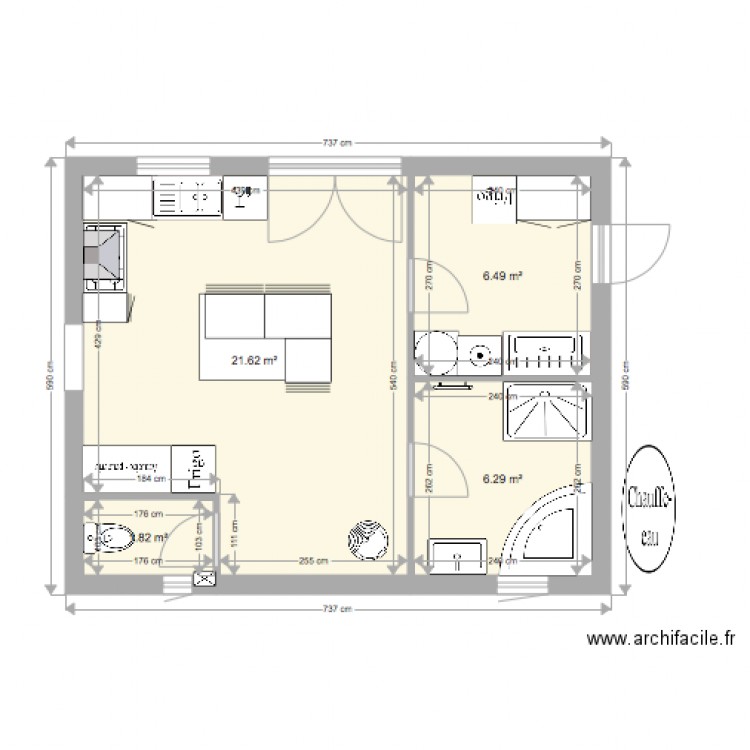 cuisine buanderie 7. Plan de 0 pièce et 0 m2