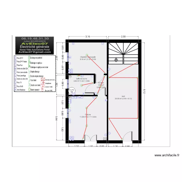 gite fontbonne. Plan de 