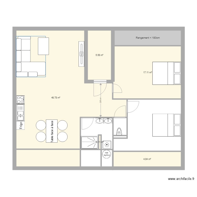 Projet Appartement Florent MANGIN 2. Plan de 0 pièce et 0 m2