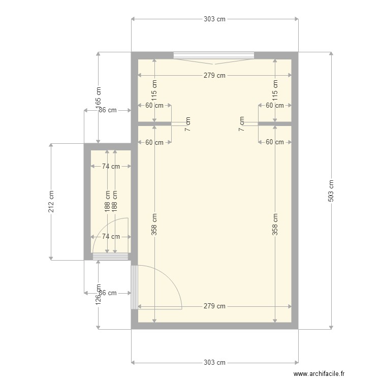 11JF existant. Plan de 0 pièce et 0 m2