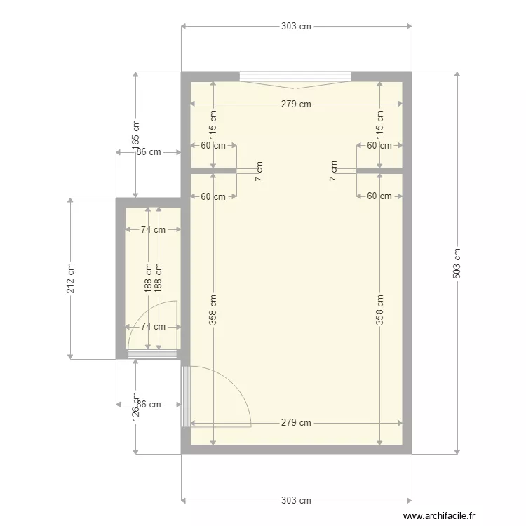 11JF existant. Plan de 