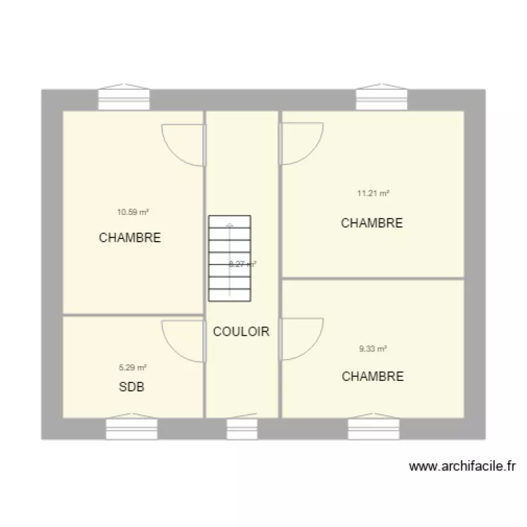 PLAN MOULINET POUR JAMES etage . Plan de 