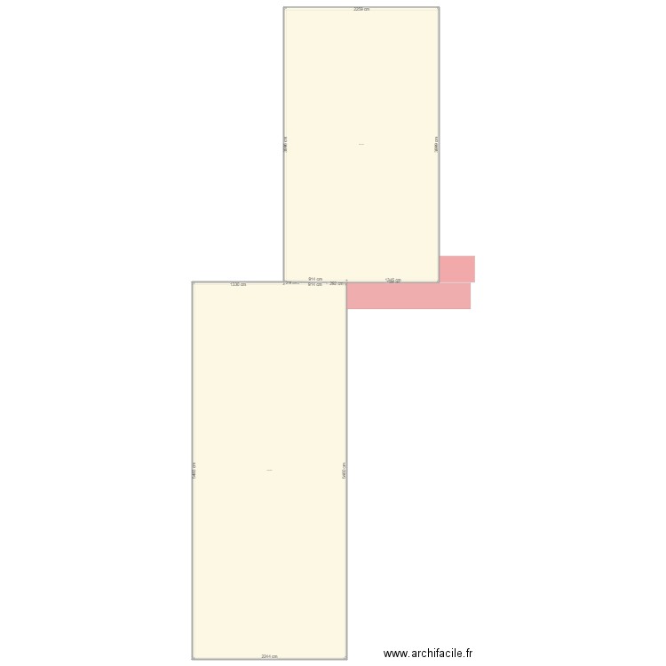 hangar serre 5. Plan de 2 pièces et 2133 m2