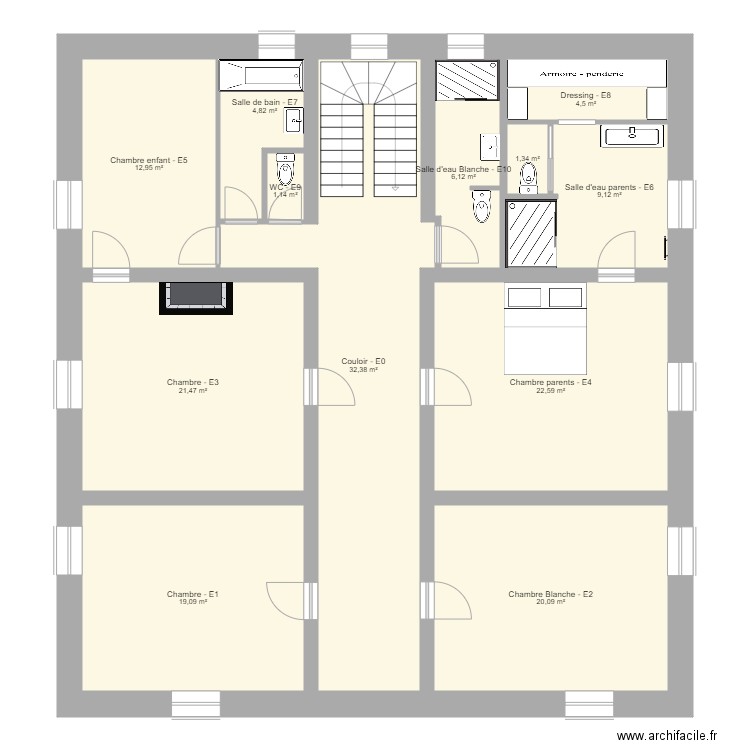Plans ALLEX étage v4. Plan de 0 pièce et 0 m2