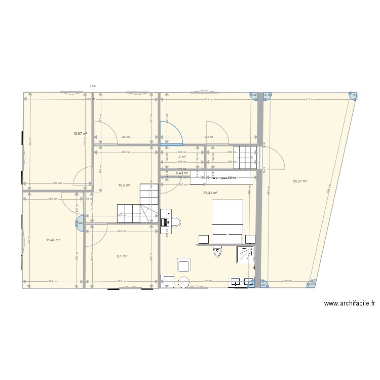 prévision 1er étage St ARCONS 29 oct2021. Plan de 0 pièce et 0 m2
