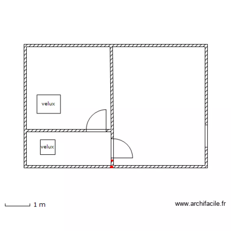 melleroy etage. Plan de 