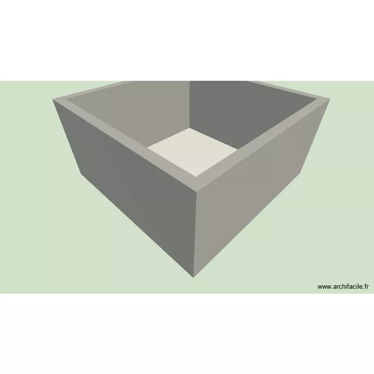 test. Plan de 1 Pièce et 23 m²