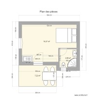 Studio plan des pièces nues 2