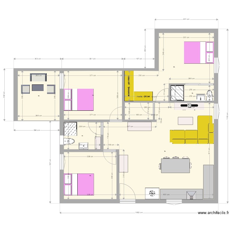 extension bas T4. Plan de 0 pièce et 0 m2