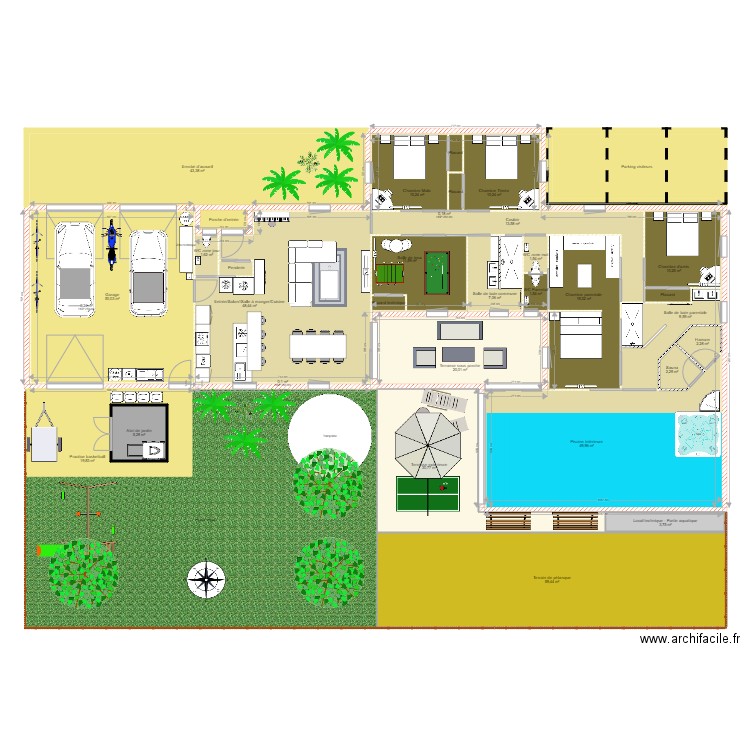 Plan de masse. Plan de 0 pièce et 0 m2
