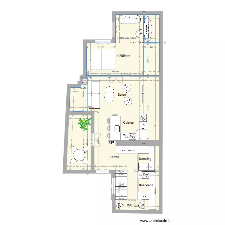 saint ho 3 terrasse. Plan de 