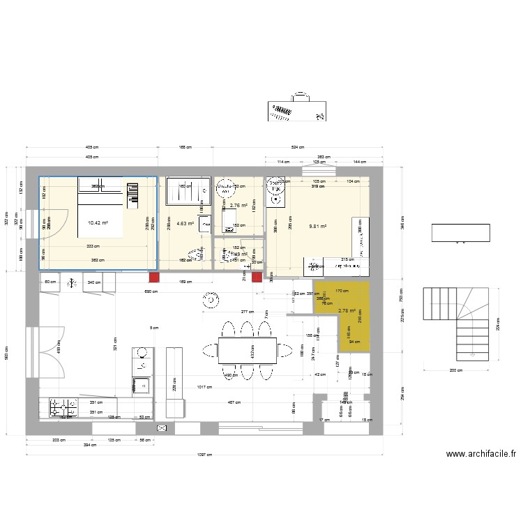 maison rdc version 3. Plan de 0 pièce et 0 m2