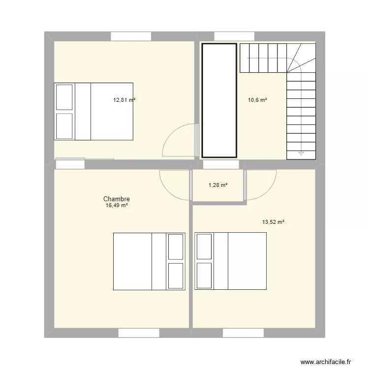 premier étage avant. Plan de premier étage avant. Plan de