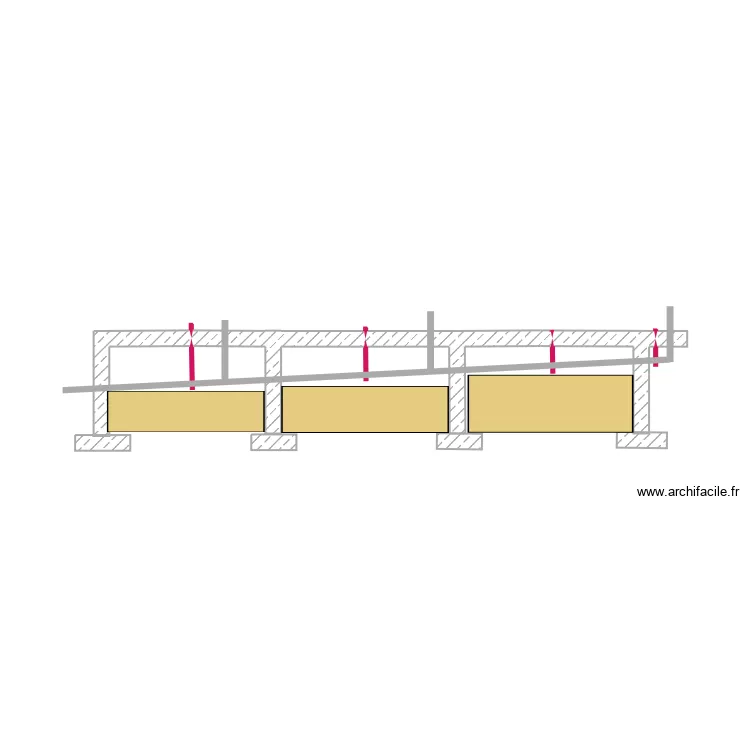 coupe beach. Plan de 