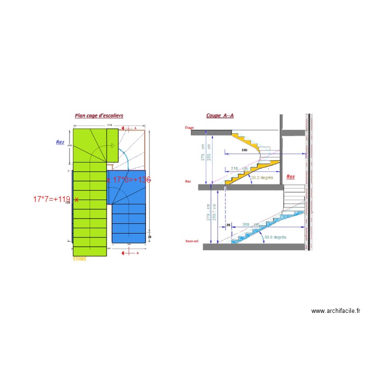 Loft 12 plan cage escaliers. Plan de 0 pièce et 0 m2