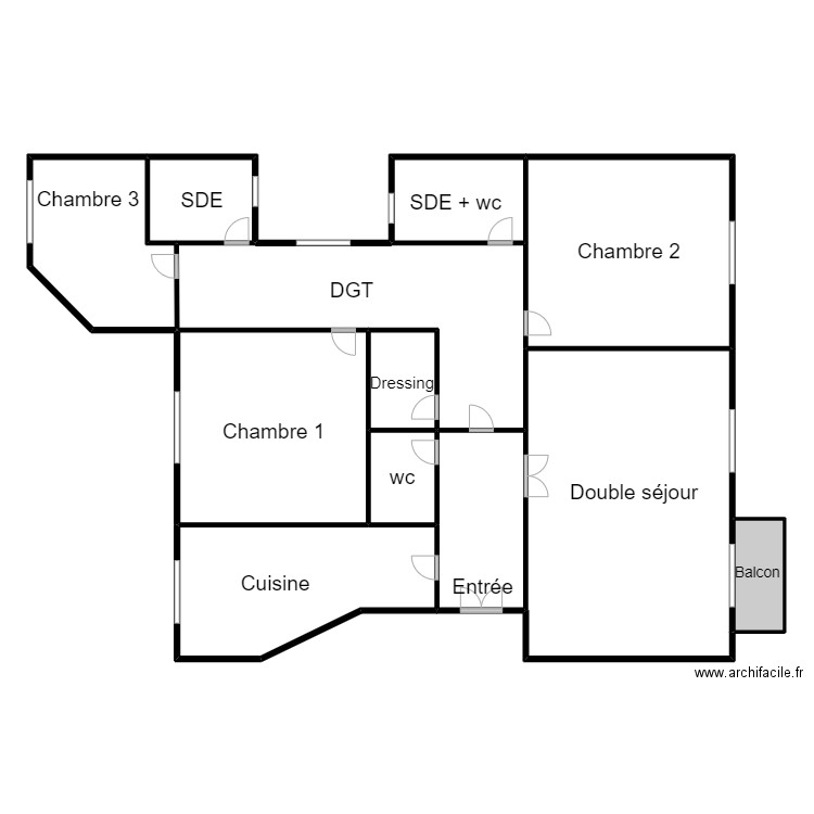 BENSIMON BP. Plan de 12 pièces et 310 m2