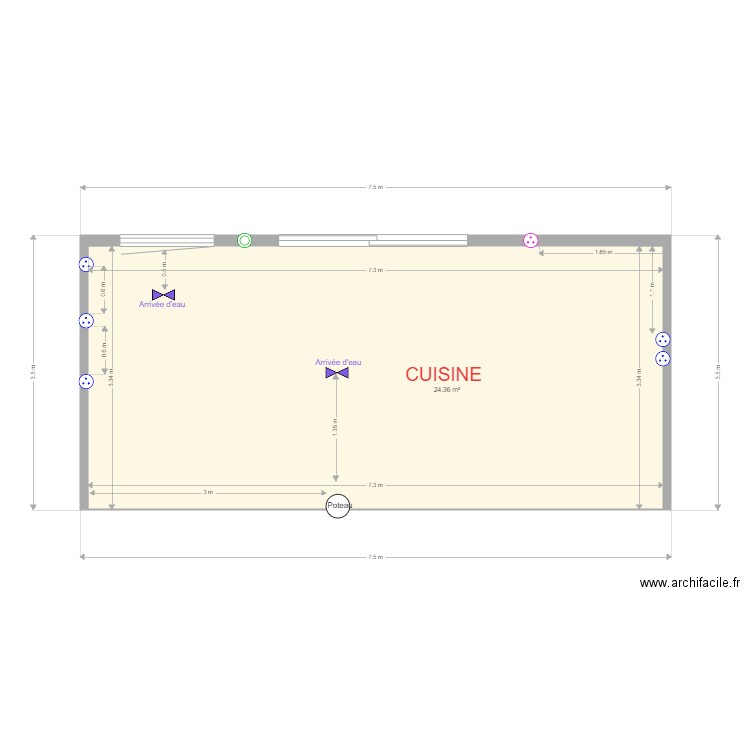 cuisine. Plan de 0 pièce et 0 m2