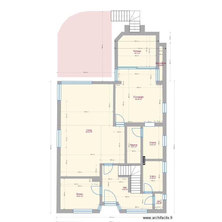 Rez  Electricité. Plan de 0 pièce et 0 m2