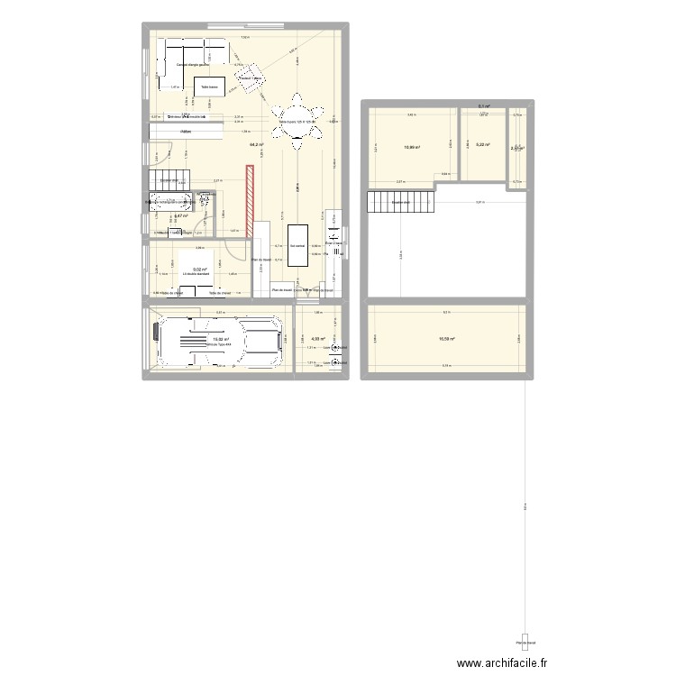 EGSY - RDC 1. Plan de 10 pièces et 133 m2