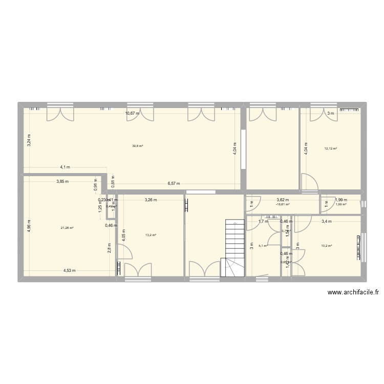 Maison v2. Plan de 11 pièces et 109 m2