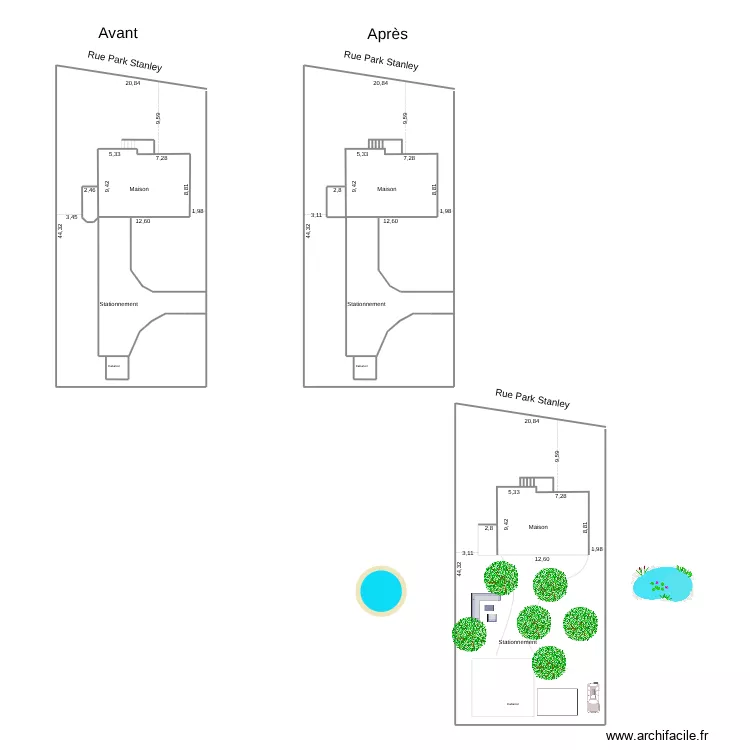 Plan d'implantation. Plan de 