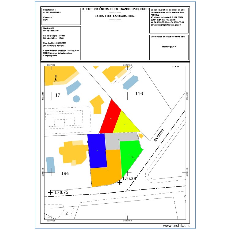 PLAN BIOT04. Plan de 0 pièce et 0 m2