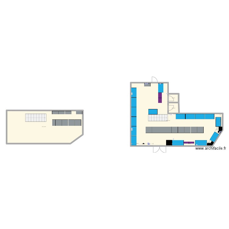 Faubourg poiss 3. Plan de 4 pièces et 155 m2